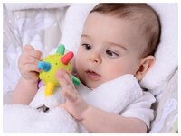 Прорезыватель-погремушка Happy Baby Silicone teether 20014 green