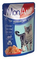 Корм для кошек MonAmi Кусочки в соусе для кошек Кролик (0.1 кг) 24 шт.