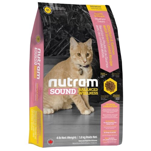 фото Корм для кошек nutram s1 для котят (1.8 кг)
