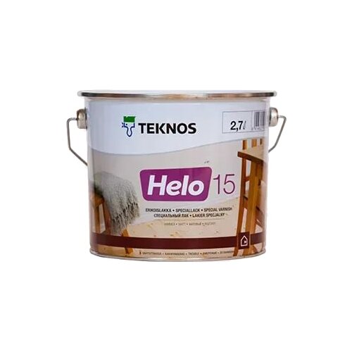 фото Лак teknos helo 15 2.7 л