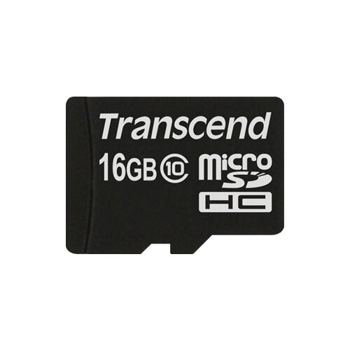 Карта памяти Transcend microSDHC 16 ГБ Class 10, V10, A1, UHS-I U1, 1 шт., черный карта памяти transcend microsdhc 32 гб class 4