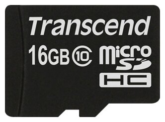 Карта памяти 16GB Transcend TS16GUSDC10 microSDHC Class 10