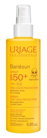 Uriage Uriage Bariesan солнцезащитный спрей для детей SPF 50, 200 мл