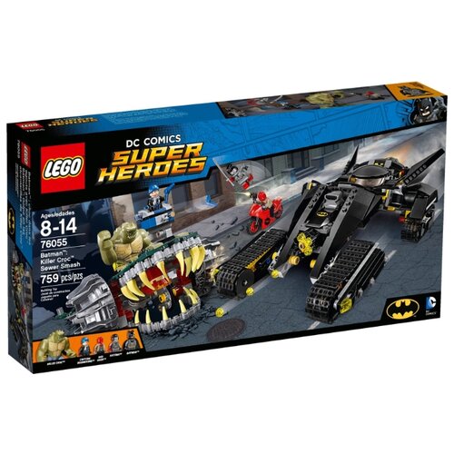 Конструктор LEGO DC Super Heroes 76055 Разгром в канализации убийцы Крока, 759 дет.