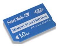 MS Pro Duo MagicGate Carte Mémoire Flash 128 Mo SDMSPD-128-E10 SanDisk Carte Memory Stick 