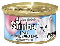 Корм для кошек Simba Паштет для кошек Тунец с океанической рыбой (0.085 кг) 1 шт.