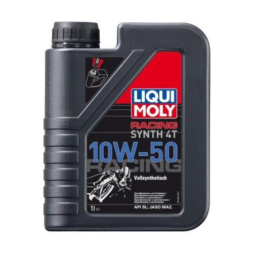 Синтетическое моторное масло LIQUI MOLY Racing Synth 4T 10W-50, 4 л