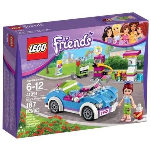 Конструктор LEGO Friends 41091 Кабриолет Мии, 187 дет. конструктор френдс дом мии friends 3020 796 деталей