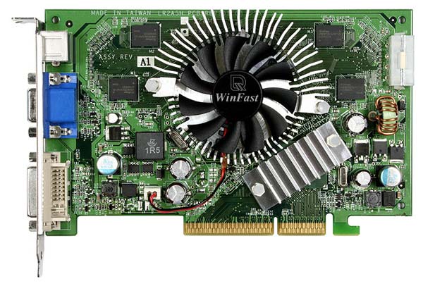 Видеокарта Leadtek GeForce 7300 GT 400Mhz AGP 256Mb 700Mhz 128 bit DVI TV YPrPb