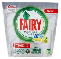 Fairy Platinum All in 1 капсулы (лимон) для посудомоечной машины 70 шт.