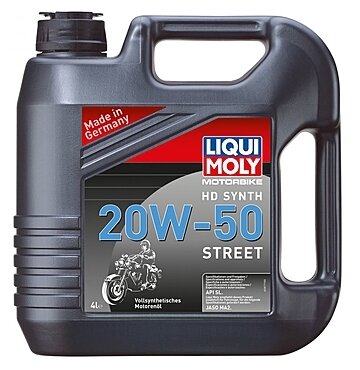 Моторное масло Liqui Moly для 4Т мотоциклов Motorbike HD Synth Street 20W-50 SL, синтетическое, 4 л .