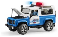 Внедорожник Bruder Land Rover Defender Station Wagon Полиция (02-595) 28 см синий/белый