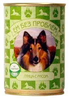 Корм для собак Ем Без Проблем Консервы для собак Птица с рисом (0.41 кг) 1 шт.
