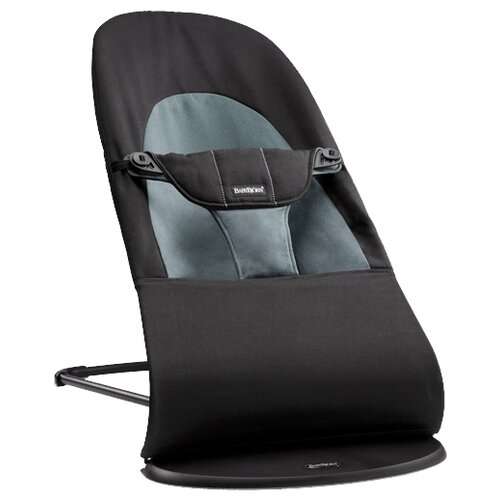 фото Шезлонг babybjorn balance soft (хлопок) black/dark grey