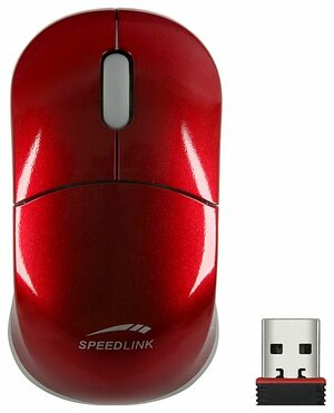 Беспроводная компактная мышь SPEEDLINK SNAPPY Wireless Mouse Nano SL-6152-SRD-01 Red USB