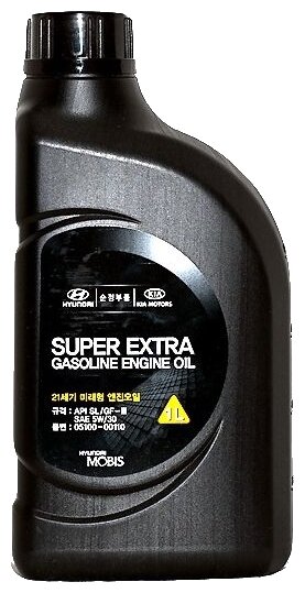 Полусинтетическое моторное масло MOBIS Super Extra Gasoline 5W-30 .