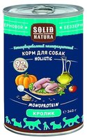 Корм для собак Solid Natura (0.34 кг) 12 шт. Holistic для собак - Кролик