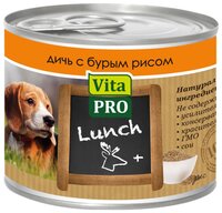 Корм для собак Vita PRO (0.2 кг) 1 шт. Мясные рецепты Lunch для собак, дичь с бурым рисом