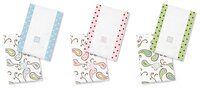 Swaddle Designs Набор полотенчиков для срыгивания (2 шт), 2 шт , расцветка: geo floral/синий/белый/с