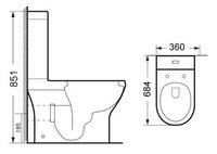 Унитаз BelBagno Antareo (без бачка и сиденья)