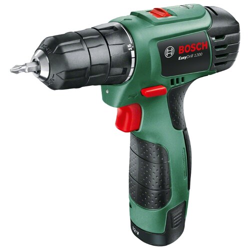 фото Аккумуляторная дрель-шуруповерт BOSCH EasyDrill 1200 1.5Ah x1 Case 20 Н·м зеленый/черный