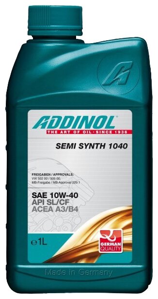 Моторное масло ADDINOL Semi Synth 10W-40, 1л