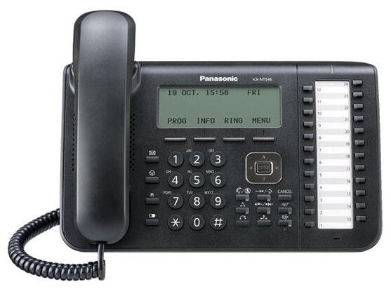 IP-телефон Panasonic KX-NT546RUW / KX-NT546RUB Чёрный