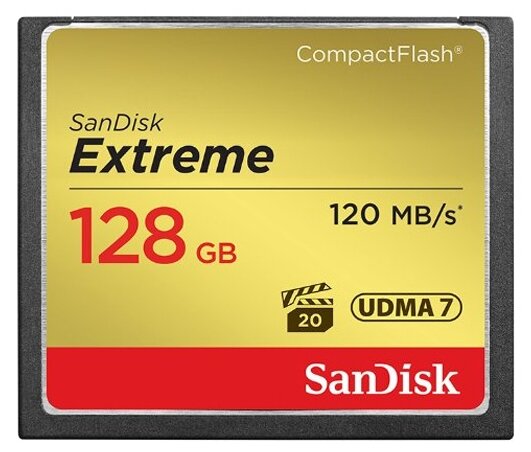 CF SanDisk Extreme 128GB (120/85 MB/s)