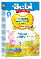 Каша Bebi молочная злаковая с фруктовым ассорти (с 6 месяцев) 250 г
