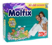 Molfix подгузники 6 (16+ кг) 36 шт.