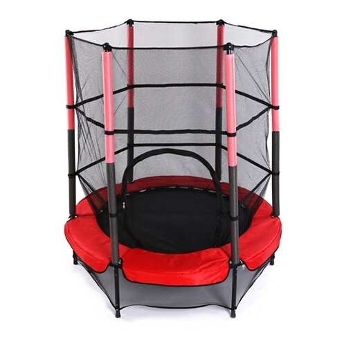фото Батут trampoline new 5 ft (1,52 м) с сеткой (красный) diamond fitness