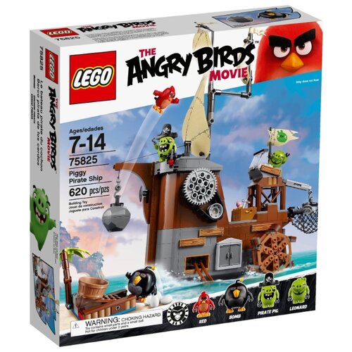Конструктор LEGO The Angry Birds Movie 75825 Пиратский корабль Свинок, 620 дет. lego the angry birds movie 75826 замок короля свинок 859 дет