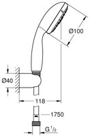 Душевой набор (гарнитур) Grohe Vitalio Start 100 27957000