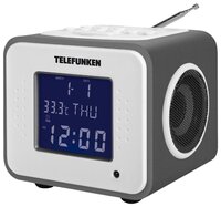 Радиобудильник TELEFUNKEN TF-1625U бордовый с фиолетовым