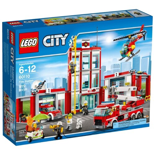 Конструктор LEGO City 60110 Пожарная часть, 919 дет.