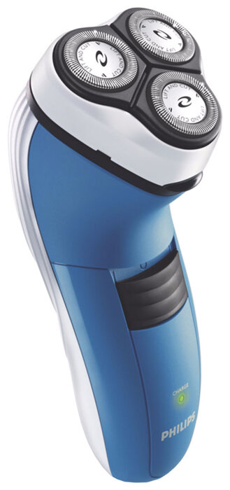 Электробритва мужская аккумуляторная для сухого бритья Филипс HQ6920 в голубом цвете