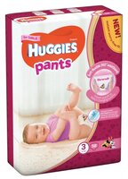 Huggies трусики для девочек 3 (6-11 кг) 58 шт.