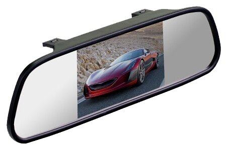 Автомобильный монитор Silverstone F1 Interpower IP Mirror 5"HD 5" 16:9 800x480 6Вт .