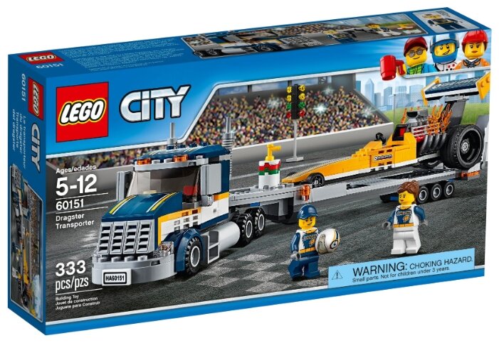 LEGO City 60151 Грузовик для перевозки драгстера