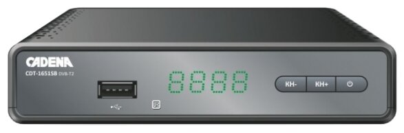 Приемник цифровой эфирный Cadena CDT-1651SB DVB-T2