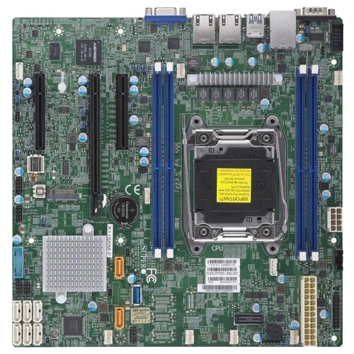 Материнская плата SuperMicro MBD-X11SRM-F-B Single socket, Intel C422, 4xDDR4, 8xSATA3 6G, 1 PCI-E 3.0 x16, 2 PCI-E 3.0 x8, 2xGE i210, microATX