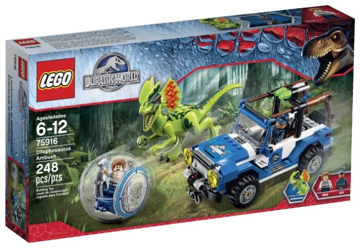 Конструктор LEGO Jurassic World 75916 Засада на дилофозавра, 248 дет.