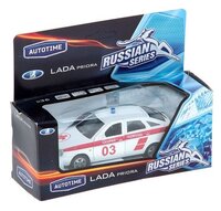 Легковой автомобиль Autotime (Autogrand) Lada Priora скорая помощь (33990) 1:36 белый/красный