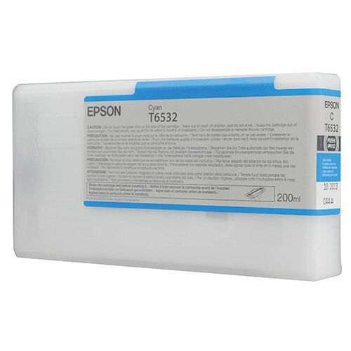 Картридж Epson C13T653200, 4900 стр, голубой струйный картридж epson t5435 c13t543500 light cyan уценка