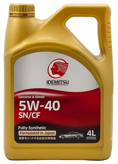 Моторное масло IDEMITSU 5W-40 SN/CF 4 л
