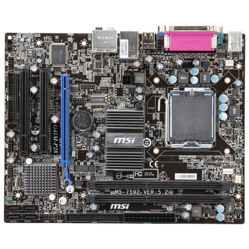 Материнская плата MSI G41M-P28 LGA 775 PCI-ESVGALAN SATA MicroATX 2DDR3 БУ 376000₽