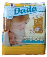 Dada подгузники Premium 2 (3-6 кг) 78 шт.