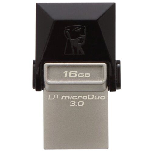 фото Флешка Kingston DataTraveler microDuo 3.0 16GB черный