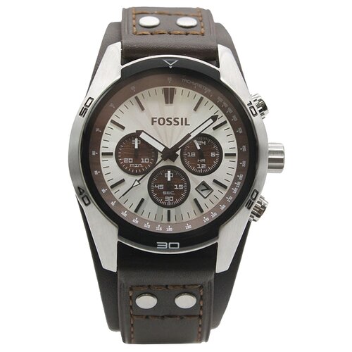 Наручные часы FOSSIL Coachman CH2565, коричневый, серебряный