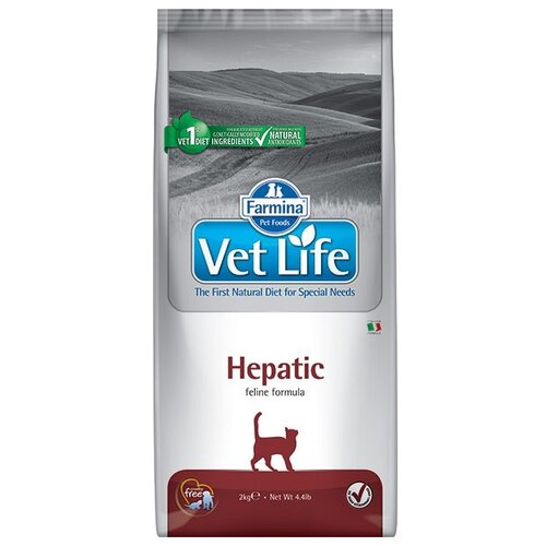 Сухой корм Farmina VET LIFE Feline Hepatic диета для кошек 2 кг